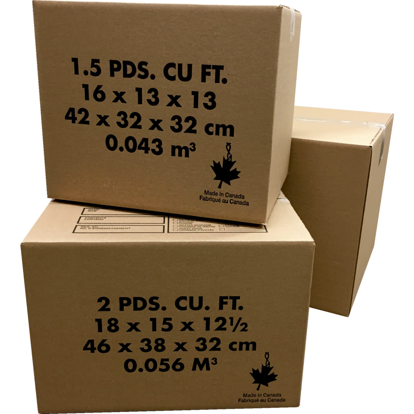 Kraft Corrugated Shipping Cartons 1.5 Cubic Ft. 16"W x13"D x13"H 20/pkg