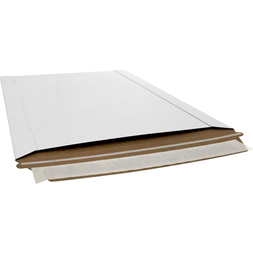 StayFlat® Mailers Lip and Seal 7" x 9" White 100/cse