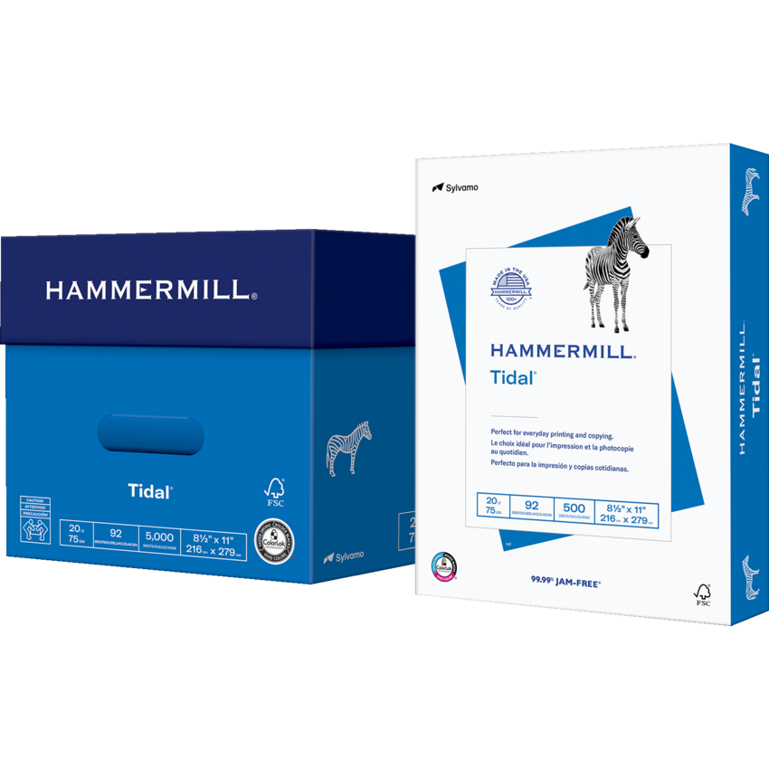 Hammermill® Tidal® Multipurpose Paper 92B 20lb Letter 500/pkg