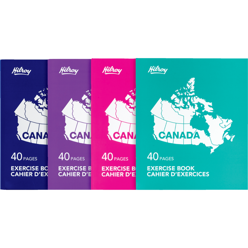 Hilroy® Canada Exercise Book 10-7/8" x 8-3/8" Assorted Colour