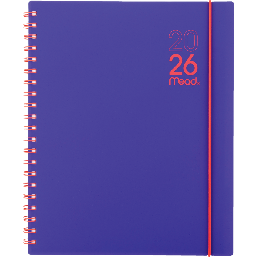 Mead® Colour Pop! Weekly/Monthly Planner 11" x 9" Bilingual Purple