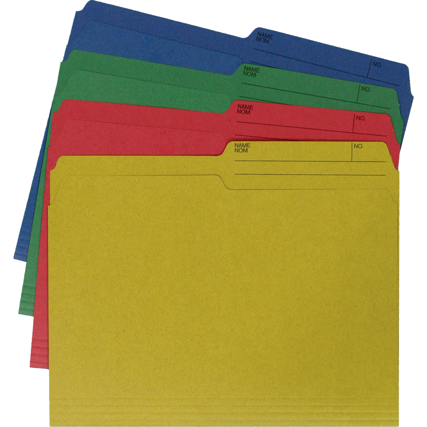 Hilroy Enviro-Plus? Reversible File Folders Letter Assorted 40/pkg