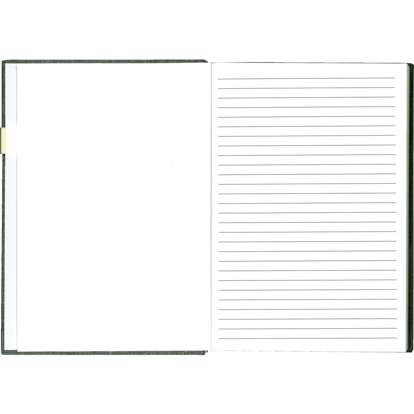 Hilroy Premiere™ Bungee Journal 8-1/2" x 6" Grey/Cream