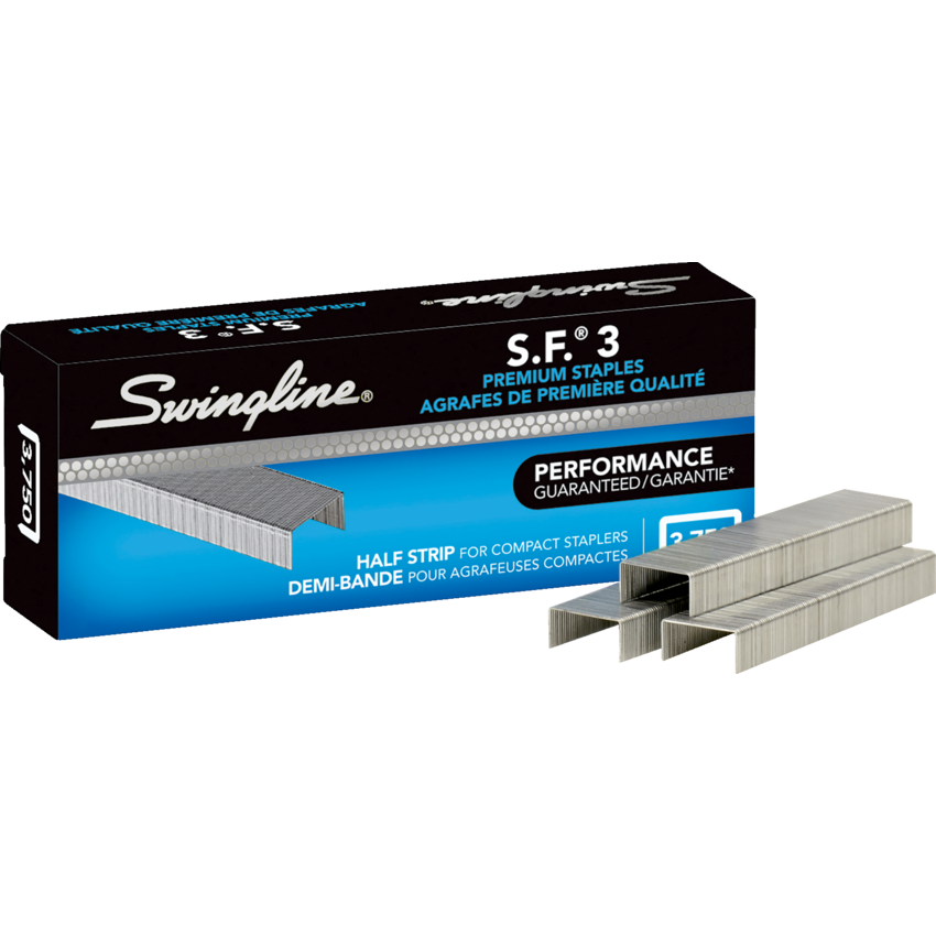 Swingline® S.F.™ 3 Premium Standard Staples Chisel Point 3,750/box