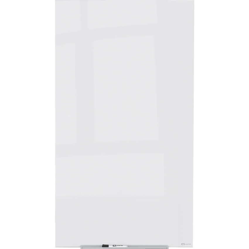 Quartet® InvisaMount™ Vertical Magnetic Glass Dry-Erase Board 74" x 42