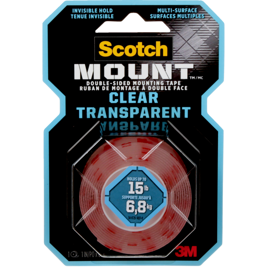Scotch-Mount™ Clear Double-Sided Mounting Tape