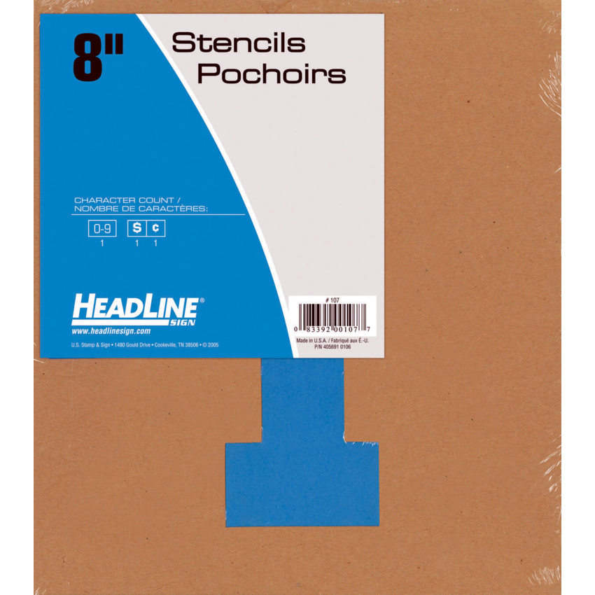 Headline® Stencils Numerals 8
