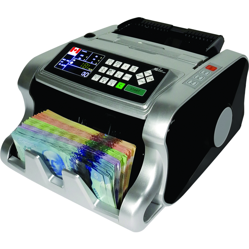 Royal Sovereign® Bank Grade Mixed Denomination Bill Counter  Black and Silver