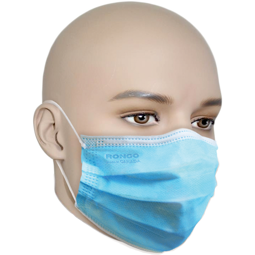 RONCO Pro-Tec® Medical Masks Blue 50/box