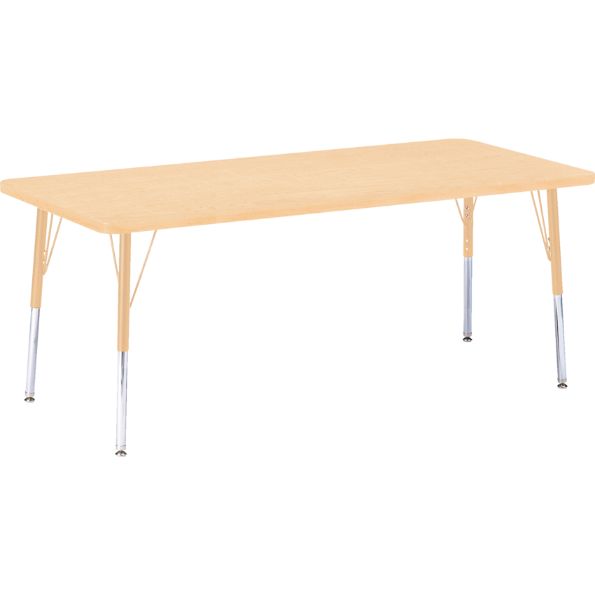 Jonti-Craft® Berries® Rectangle Activity Table 72"W x 30"D x 15-24"H Maple/Camel