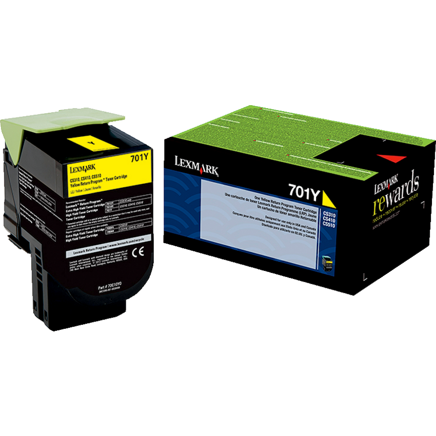 Lexmark® Laser Cartridge Return Program #701Y Yellow