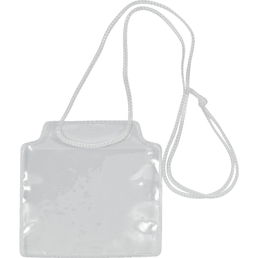 Merangue Pocket Name Badge Kits String Holder 3? x 4? Clear 100/pkg