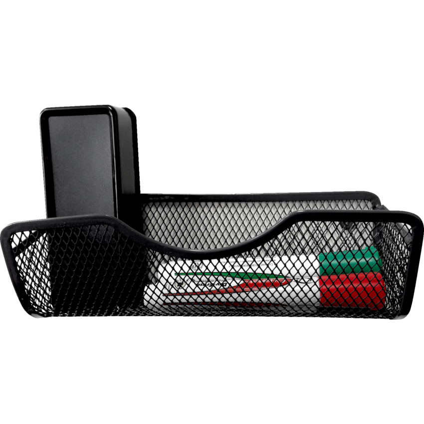 Merangue Magnetic Whiteboard Mesh Caddy Accessory Black