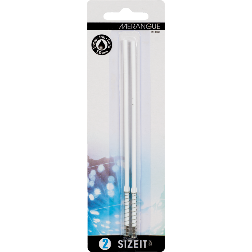 Merangue SizeIt™ Ball Point Pen Refill Black 2/pkg