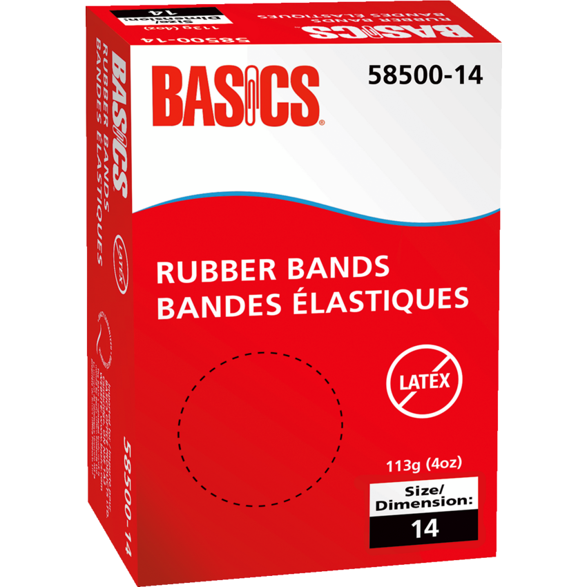 Basics® Latex-Free Rubber Bands #14 4 oz