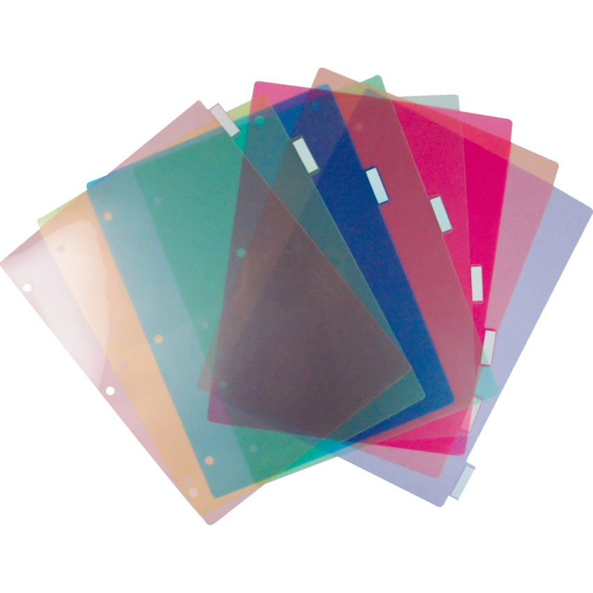 Winnable Poly Erasable Tab Index Dividers 8 Tabs