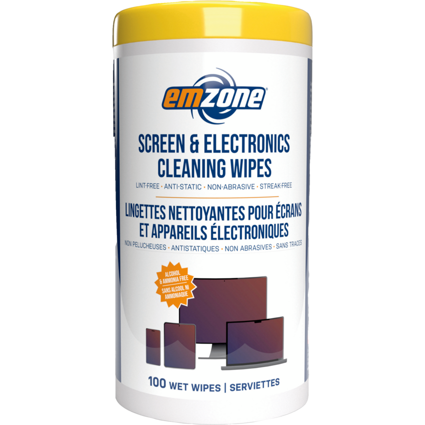 emzone Screen Cleaning Wipes 100/pkg