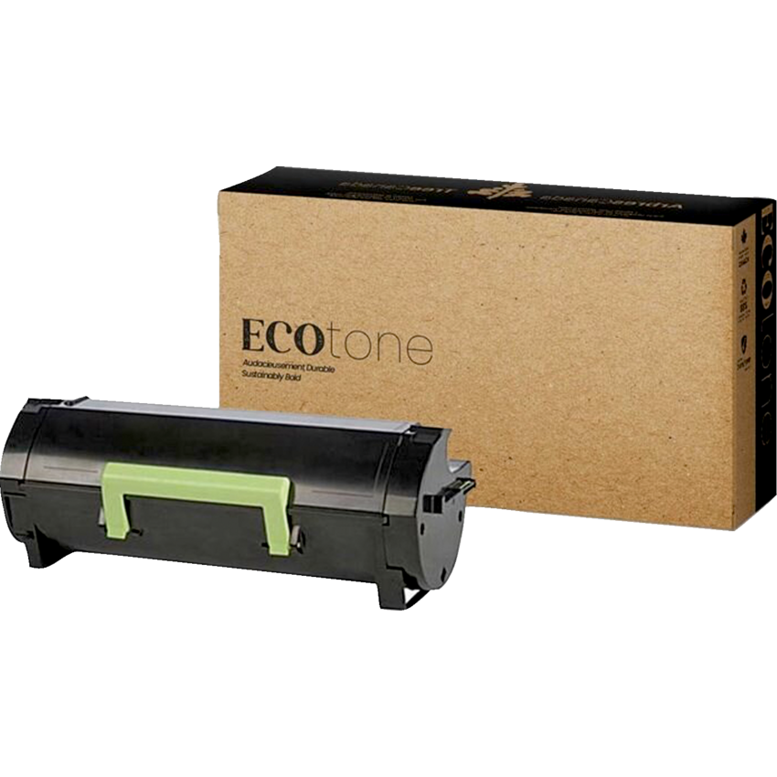 EcoTone® Remanufactured Laser Cartridge (Lex 66S1H00) Black