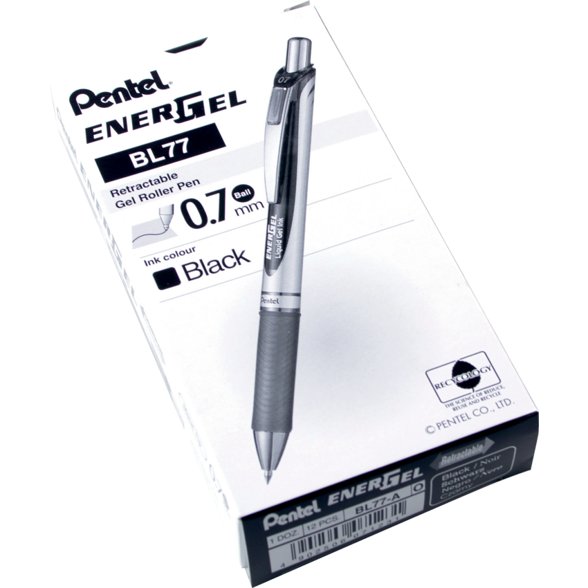 Pentel® EnerGel® Retractable Gel Pen 0.7 mm Black