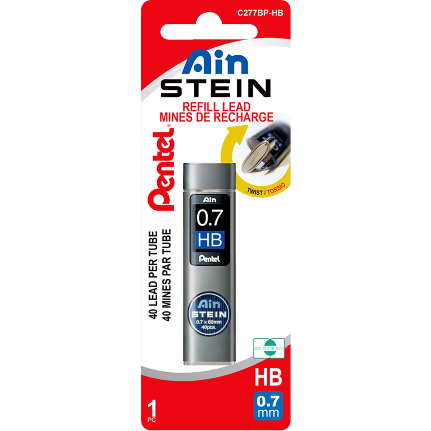 Pentel® Ain Stein Pencil Leads HB 0.7 mm 40 leads/pkg