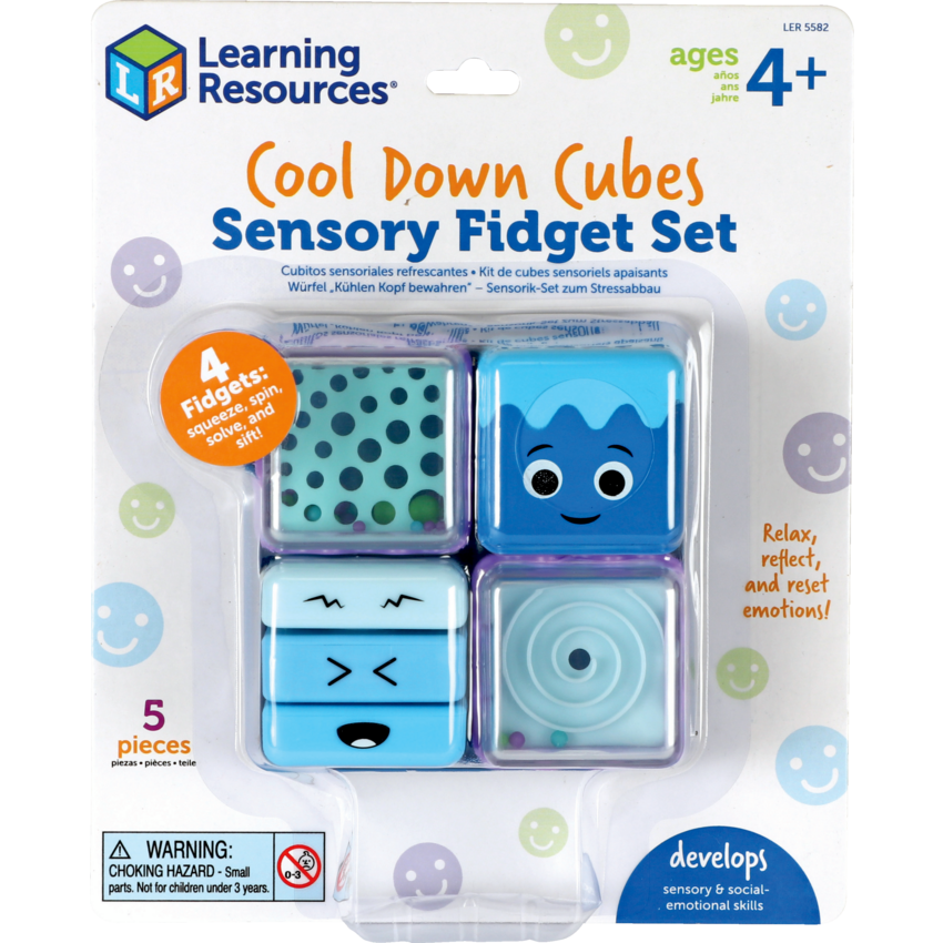 Learning Resources® Cool Down Cubes Sensory Fidget Set 4/set