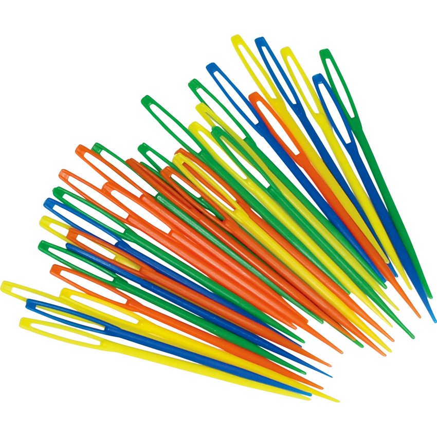 Roylco Plastic Lacing Needles 2-1/4" Assorted Colours 32/pkg