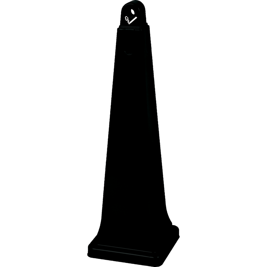 Rubbermaid® Groundskeeper® Smoking Management Receptacle Black