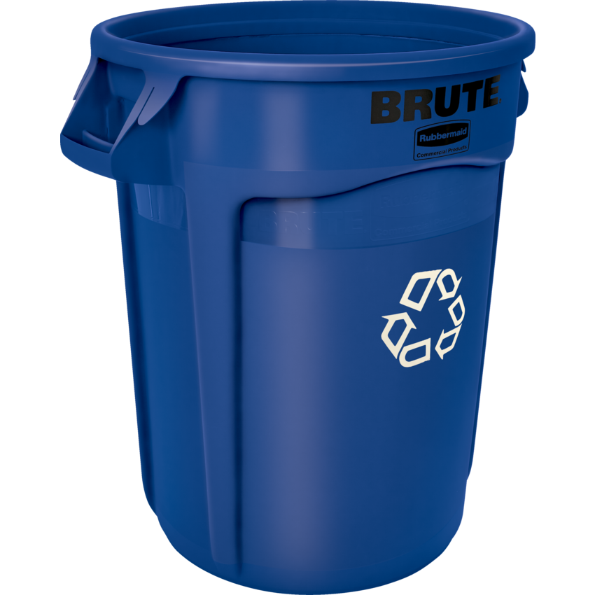 Rubbermaid® BRUTE® Recycling Container without Lid 121.1 L Blue