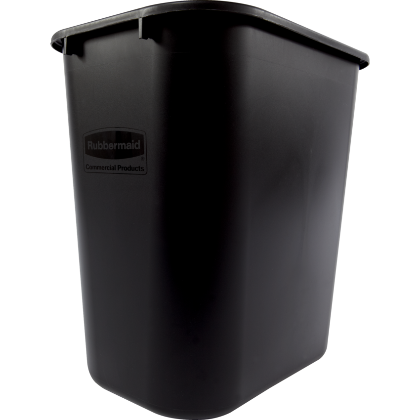Rubbermaid® Wastebasket 26.6 L 15-1/2”W x 11”D x 20”H Black