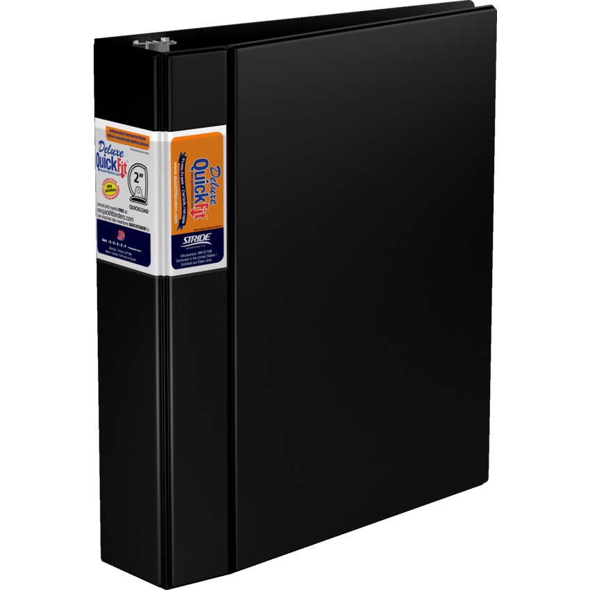 Davis Group Deluxe QuickFit® Commercial D-Ring Binder 2" Black