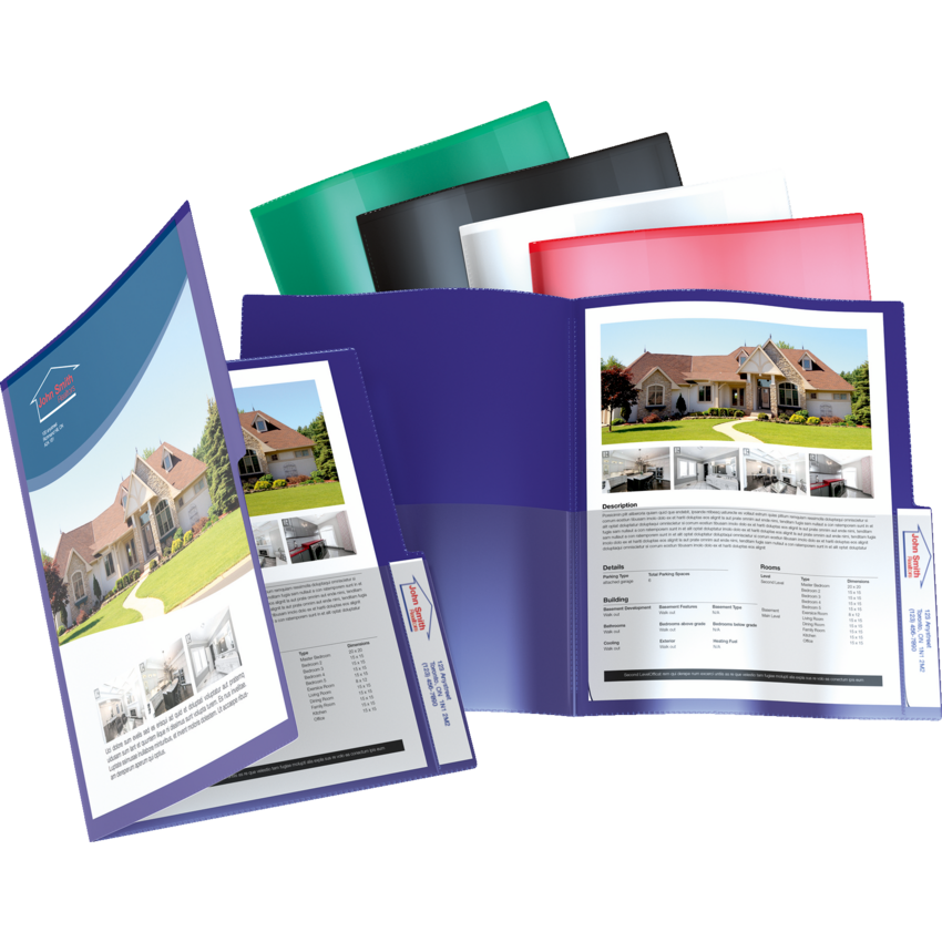 QuickFit® Project File Folders Letter White 5/pkg