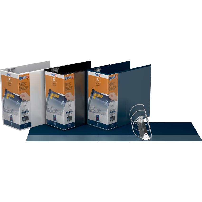 Davis Group QuickFit® View D-Ring Binder 5" Black