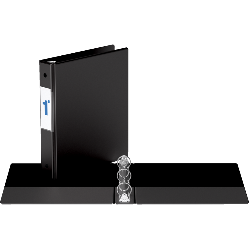 Davis Group® Note Size Round Ring Binder 8-1/2x5-1/2" - 1" Capacity Black