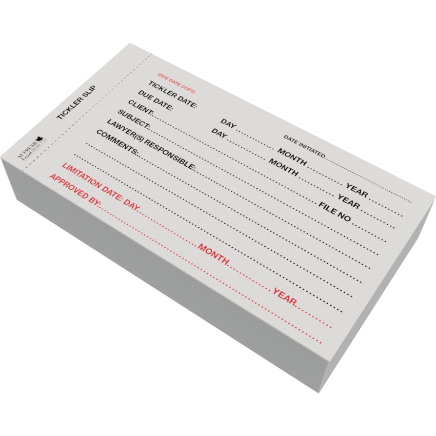 Davis Group Legal Supplies Tickler Slips 100/pkg