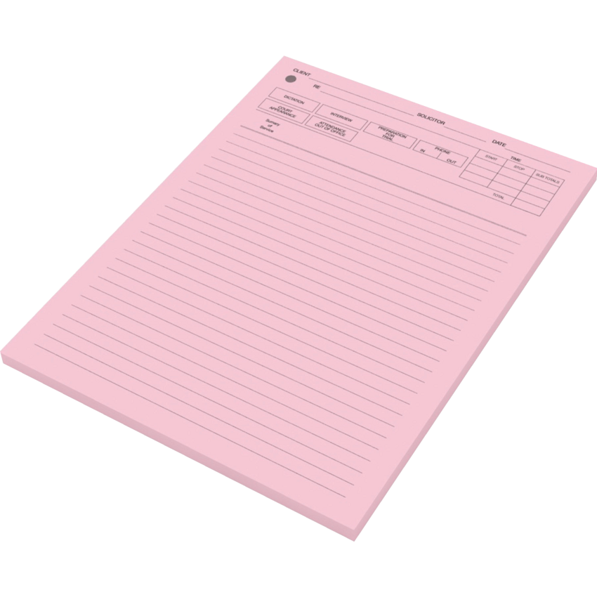 Davis Group Legal Supplies Solicitor's Interview Pad 8-1/2" x 11" 100 sheets/pad