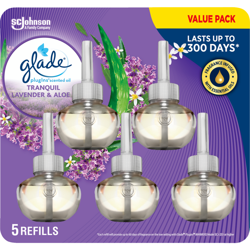 Glade® PlugIns® Scented Oil Refill Lavender & Vanila 5/pkg