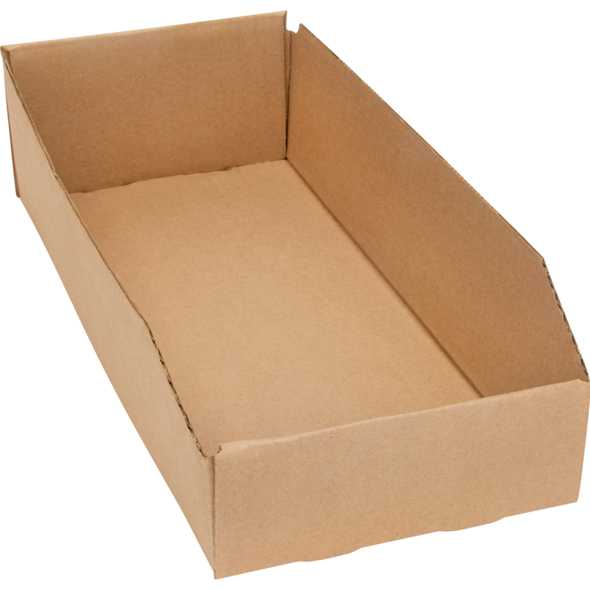 Mitchel Lincoln Deep Corrugated Parts Bin 7-3/4"W x 17-1/4"D x 4-1/2"H Beige