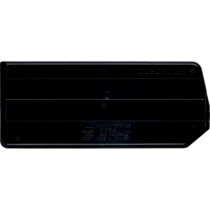 Quantum™ Stack and Hang Bin Divider 11"W x 10-7/8"D x 5"H Black 6/ctn