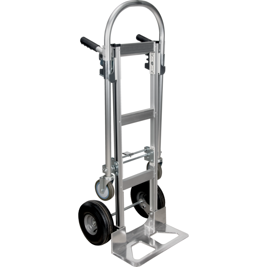 Kleton® Convertible Hand Truck 12"W x 43"L Silver