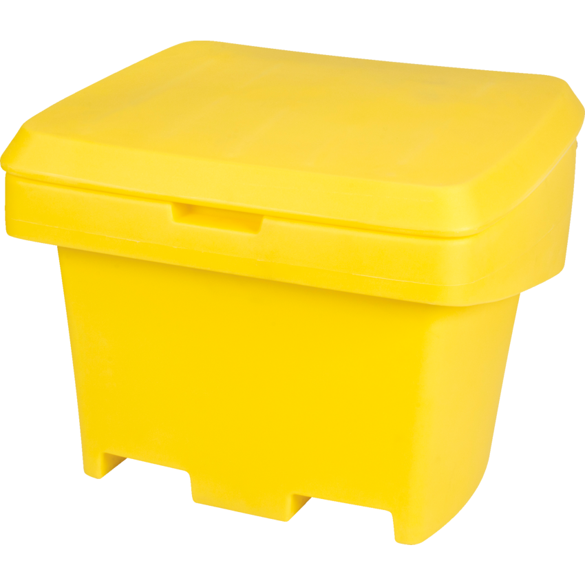 Salt and Storage Container 500 lb Yellow