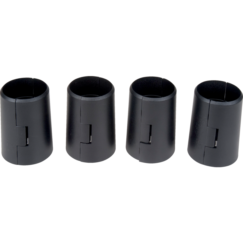 Kleton® Heavy Duty Wire Shelving Accessories Split Sleeves, Black 4/bag