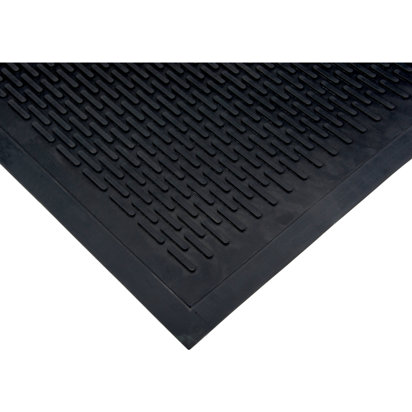 Zenith® Scraper Mat Solid 3' x 5' Black