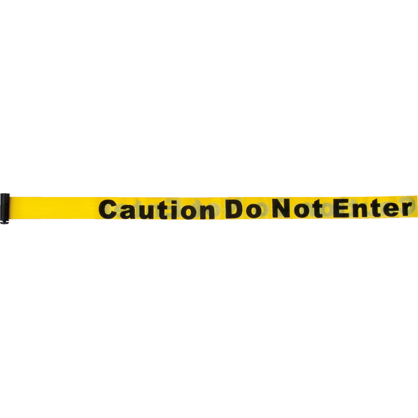 Zenith® Tape Cassette for Crowd Control Barriers Caution Do No Enter 7' Yellow