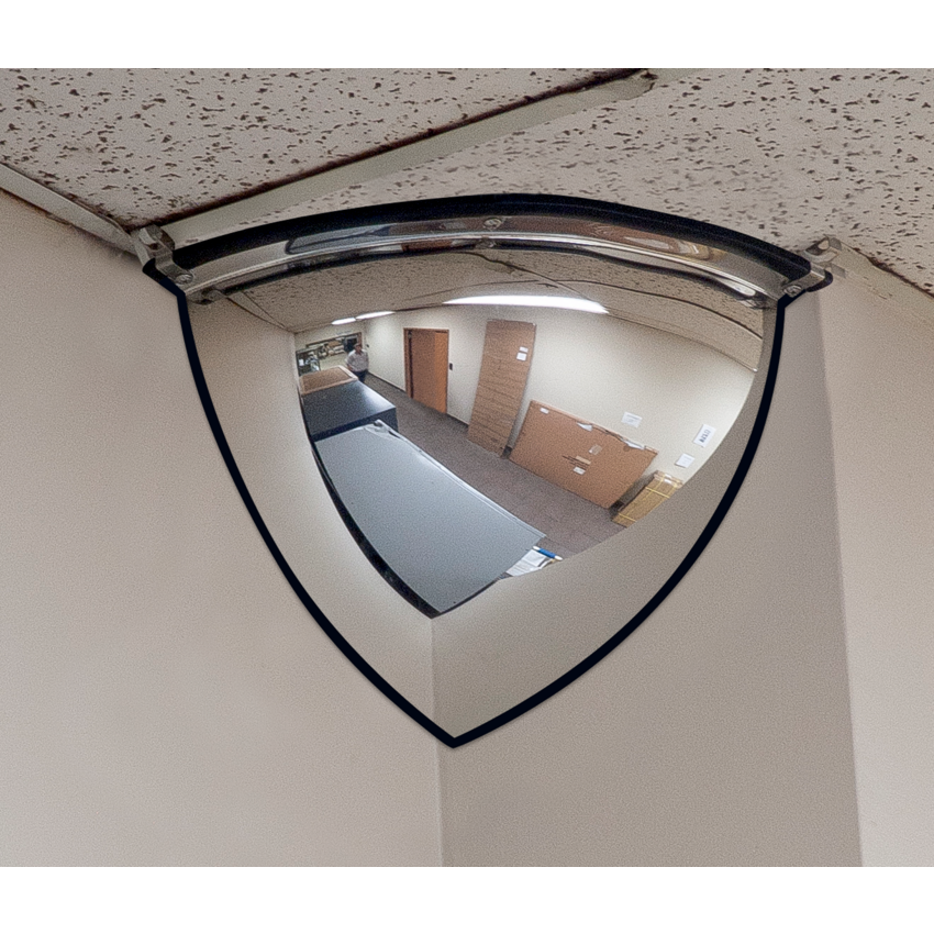 Zenith® Quarter Dome Open Top 90° Mirror 24