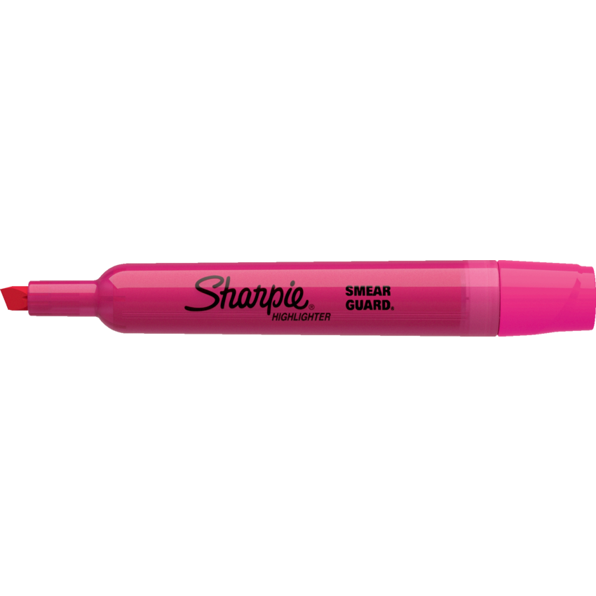Sharpie® Tank Highlighters Chisel Tip Fluorescent Pink 12/box