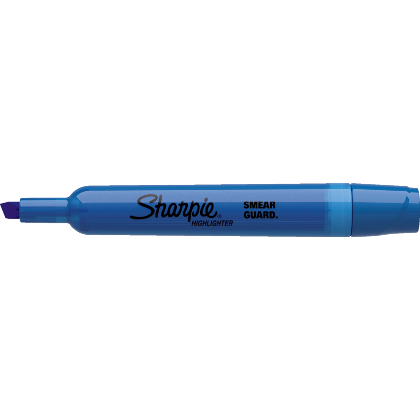 Sharpie® Tank Highlighters Chisel Tip Blue 12/box