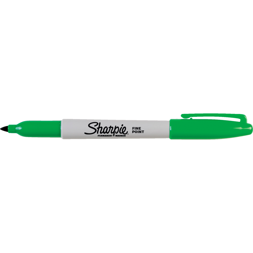 Sharpie® Fine Permanent Markers Fine Tip Green 12/box