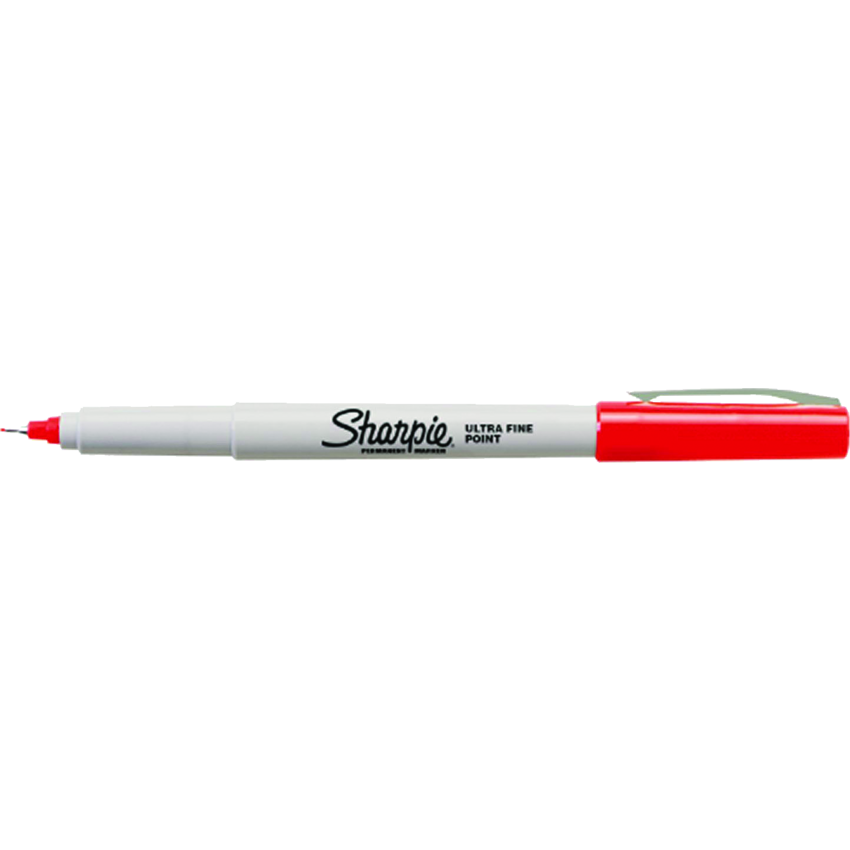 Sharpie® Ultra Fine Permanent Markers Ultra Fine Tip Red 12/box