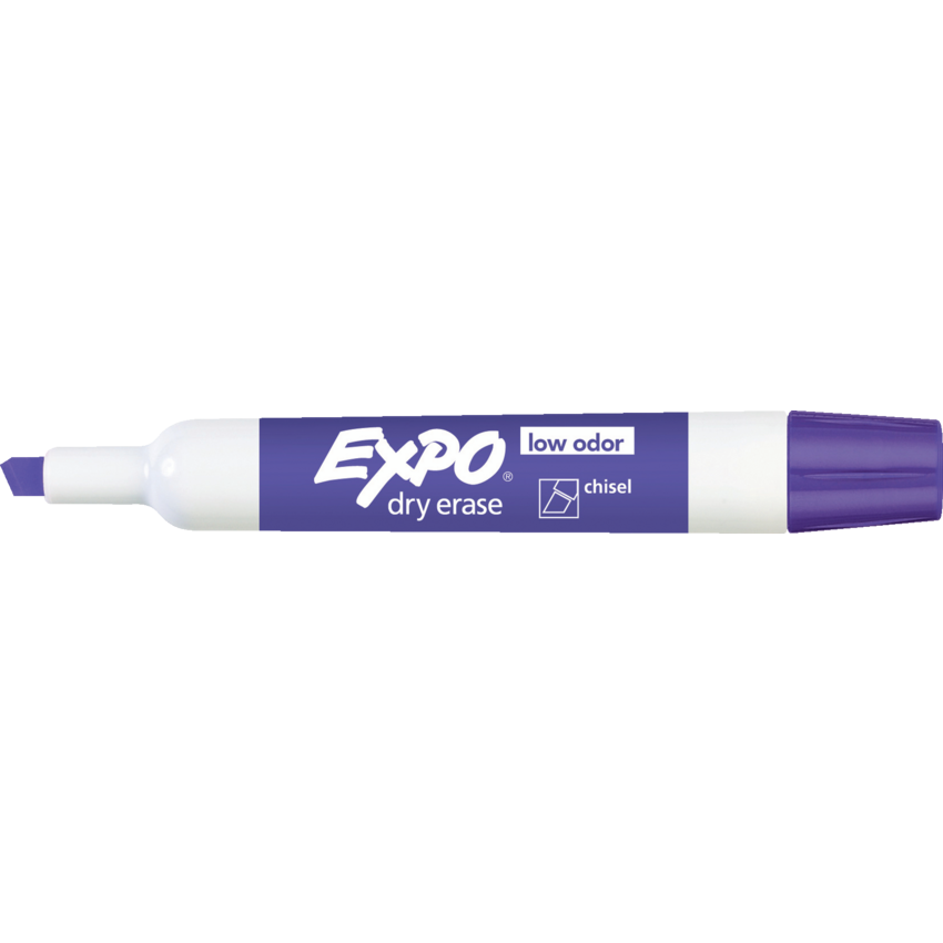 Expo® Low Odour Dry Erase Marker Chisel Tip Purple