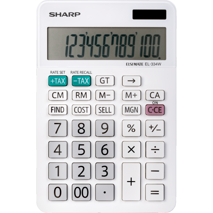 Sharp EL334WB Desktop Calculator